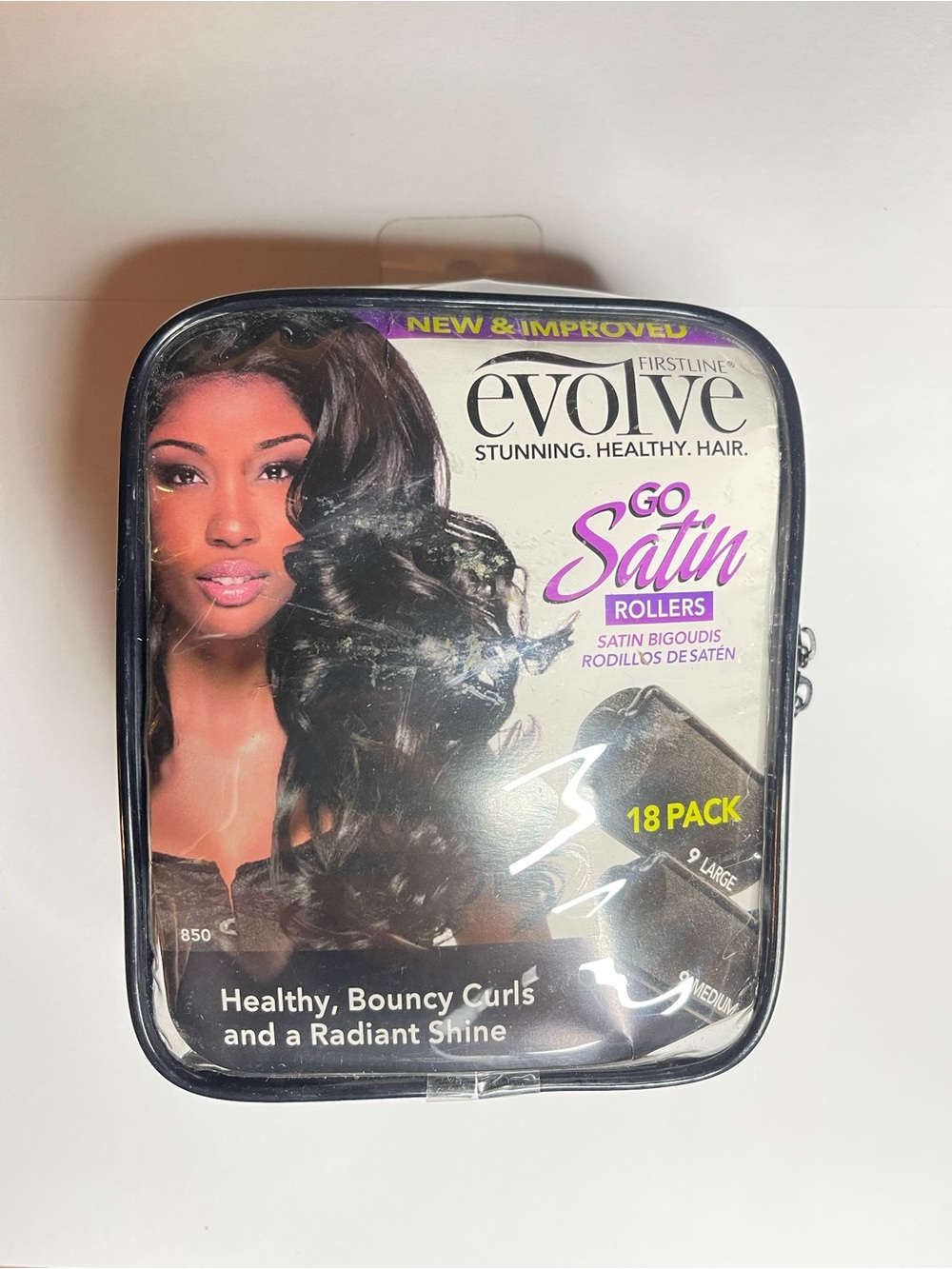 REVOLVE Go Satin Rollers - Black (18 Pack)